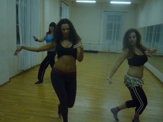 arabic belly dance rehearsal for a corporate party